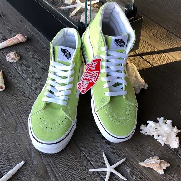 🌴🌼VANS- SHARP GREEN HIGH TOPS🌼🌴 - Picture 4 of 9